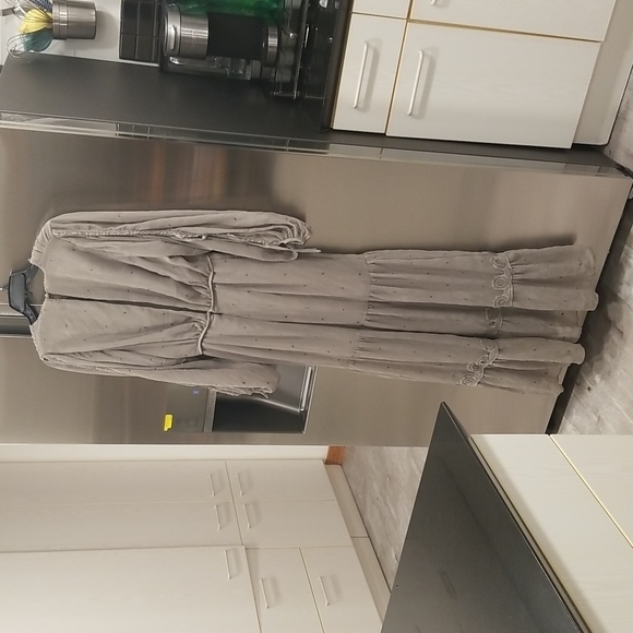 💕STEVIE MAY💕 The Sleepers Dress Sage Green Small Billow Sleeves Boho Chic - Picture 9 of 13